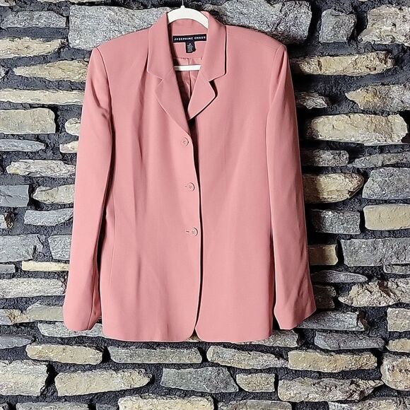 Women's Josephine Chaus blazer suit jacket peach in color size 12 - Picture 1 of 9